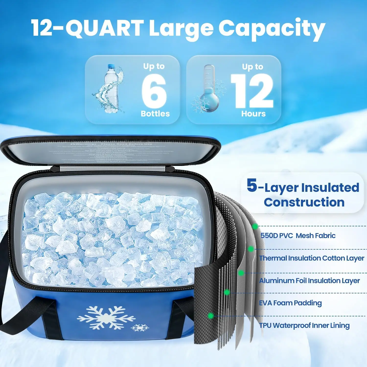 Ice Machine for Knee | Portable Cold Therapy Machine with Timer & Compression Pad for Hip and Knee Replacement Recovery