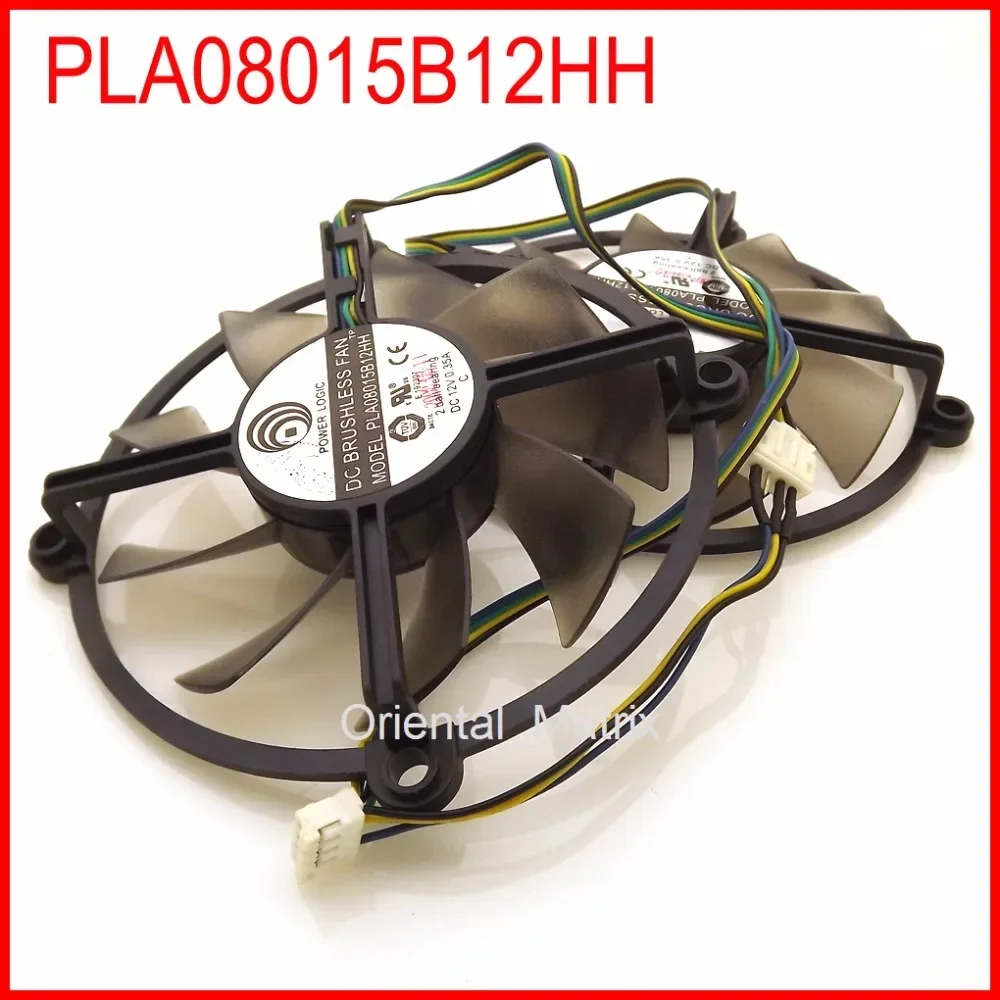 

2pcs/lot PLA08015B12HH 12V 0.35A 85mm GTS250 GT430 GTS450 Graphics Card Cooling Fan 4Wire 4Pin