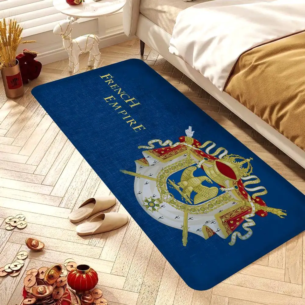 Napoleon Wappen Badezimmermatte Retro Multiple Choice Wohnzimmer Küchenteppich Rutschfeste Nachttischmatten