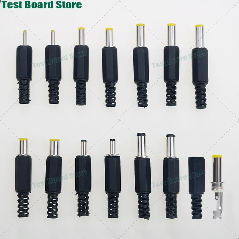 1Pcs welding DC power plug 5.5 * 2.1mm 5.5 * 2.5/5.0 * 3.0/6.0 * 4.4/2.5 * 0.7/4.0 * 1.7 male socket with pin adapter connector