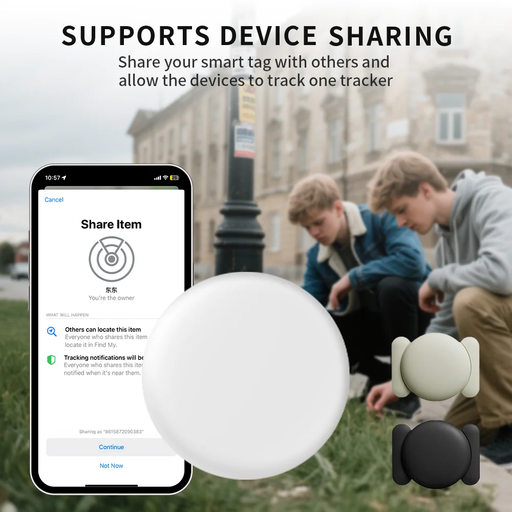 جهاز تعقب GPS مع أكياس محفظة من السيليكون بالشفط المغناطيسي القوي ومضاد للخسارة ومكتشف الحيوانات الأليفة لهاتف iphone Apple Find My App
