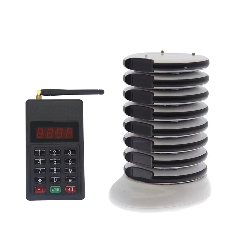Fast Food Restaurant Cafe Wireless Queue Calling Customer Service Waiter Buzzer Coaster Pager System