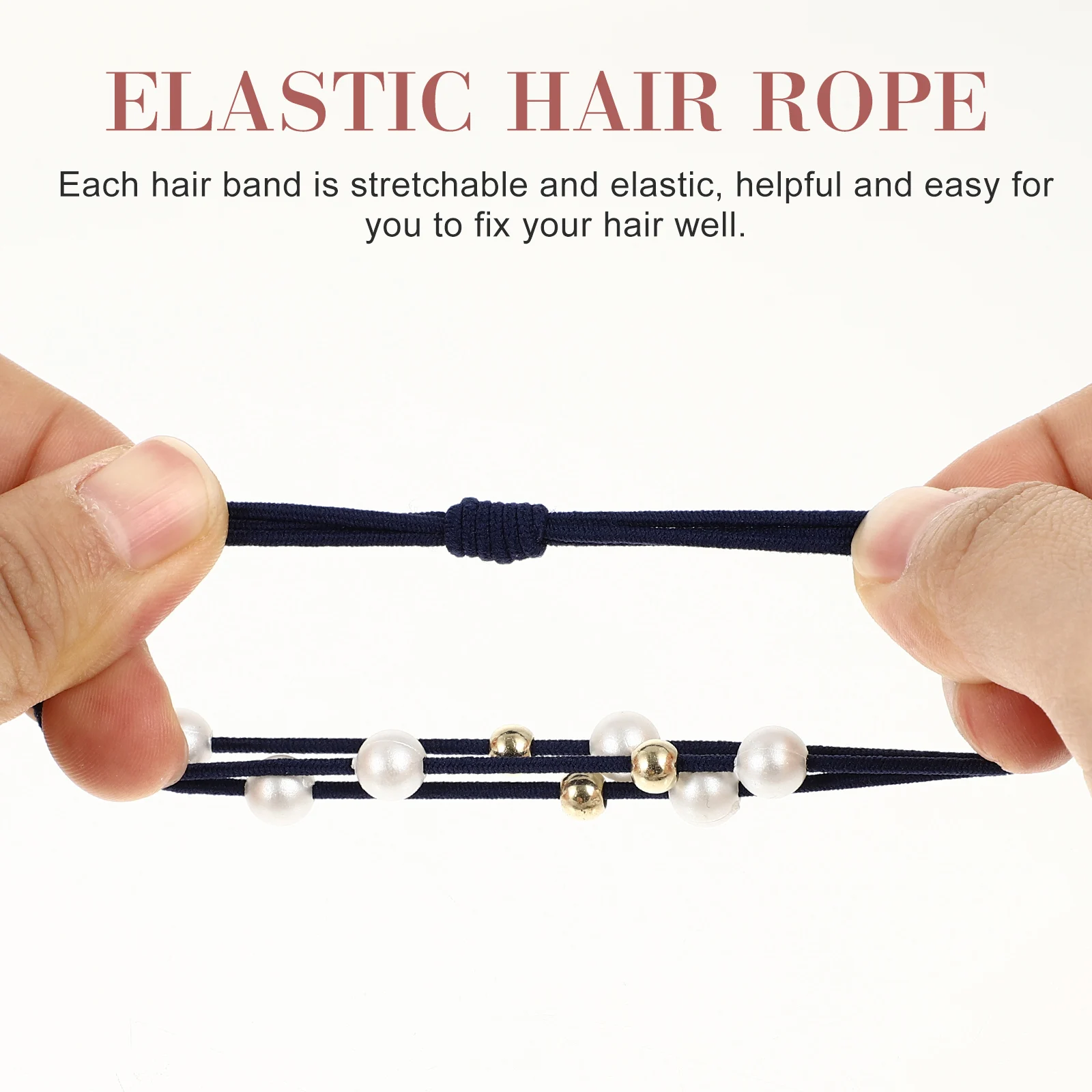 

40pcs Colorful Ropes Elastic Ponytail Ties Women Holders Strong Stretchable No Damage Accessories For All Hair Types Ponytail
