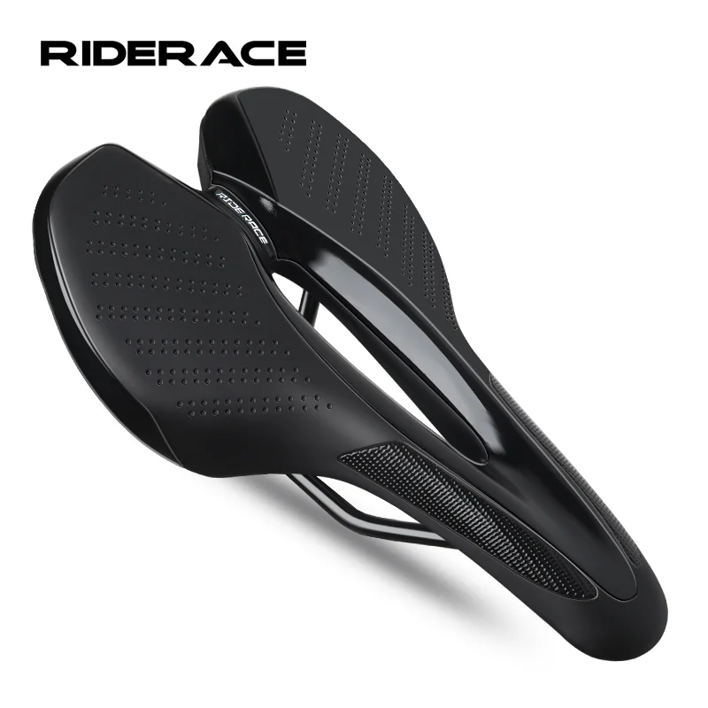 Selim de Bicicleta com Luz Traseira, Oco e Respirável, em Couro PU, Confortável, à Prova de Choque, Lâmpada de Advertência, Acessórios para Ciclismo
