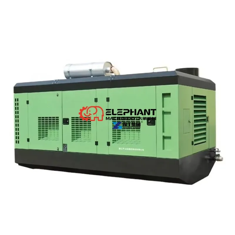 12 Bar 25bar 30 Bar 40 Bar Mobile China Air Compressor  Rotary Screw Unit for Water Well Drilling