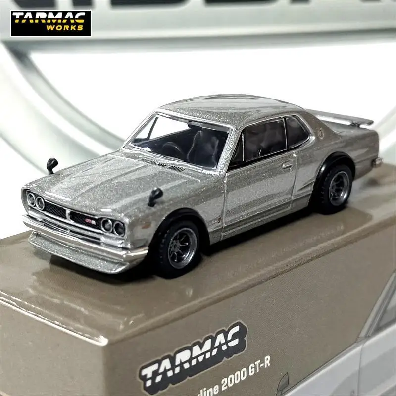 

Tarmac Works TW 1/64 Nissan 2000 Skyline GT-R KPGC10, литая под давлением модель автомобиля из сплава, коллекция игрушек, подарок для детей