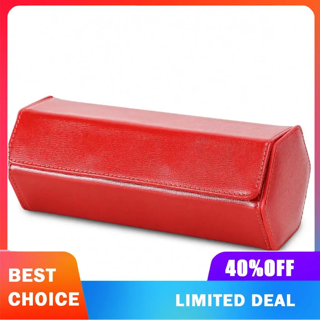 Durable Travel Case Featuring 3 Watch Case Handmade Saffiano Leather Is 3 Watch Travel After