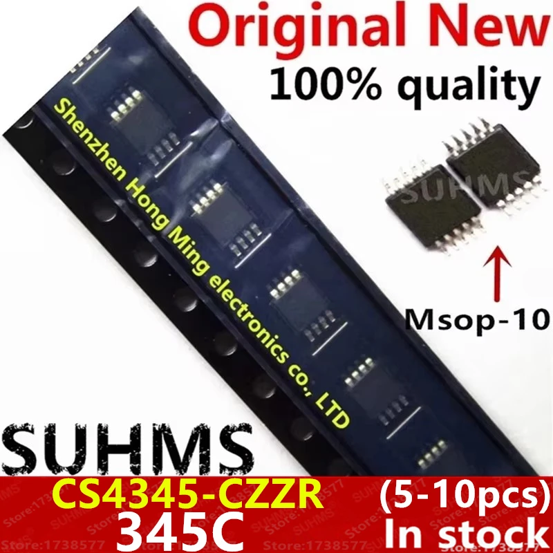 (5-10piece)100% New CS4345-CZZR CS4345-CZZ CS4345 345C Msop-10