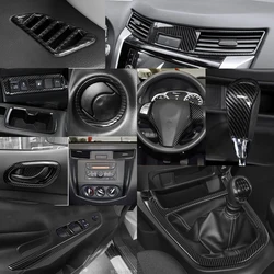 For Nissan Navara NP300 ST 2017 2018 2019 Interior Accessories Window Switch Cover Trim Water Cup Holder AC Outlet Frame
