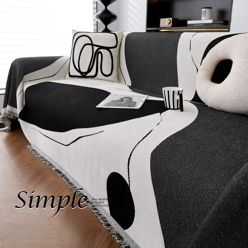 All Seasons Universal Jacquard Anti-cat Scratch Sofa Cover Towel Air Conditioning Knitted Blanket Posey Blanket Sofa Towel