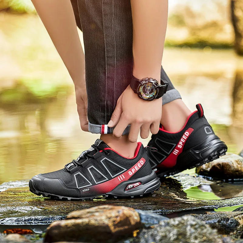 Men's Waterproof Hiking Shoes, Outdoor Sports Shoes,Lace-up Hiking Shoes, Women's Hiking Shoes, Non-slip Tactical Hunting Shoes image 5