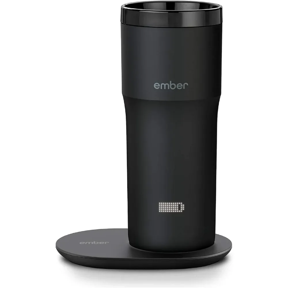 Travel Mug 2+ 12 Oz, Temperature Control Smart Travel Mug Black  Travel Mug with Longer Lasting Battery