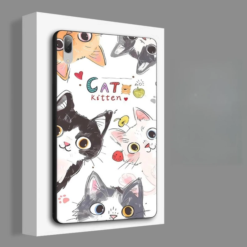 Cartoon Cat Case for Lenovo P11 Pro 11in Tablet Cases for Lenovo Xiaoxin Pad Plus 11.5in 2025 Pro Protective Cover Girls Gift