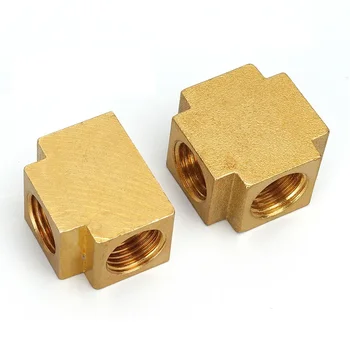 4 طرق 3 طرق تجهيزات الأنابيب النحاسية موصل سالب متساوي 1/8 