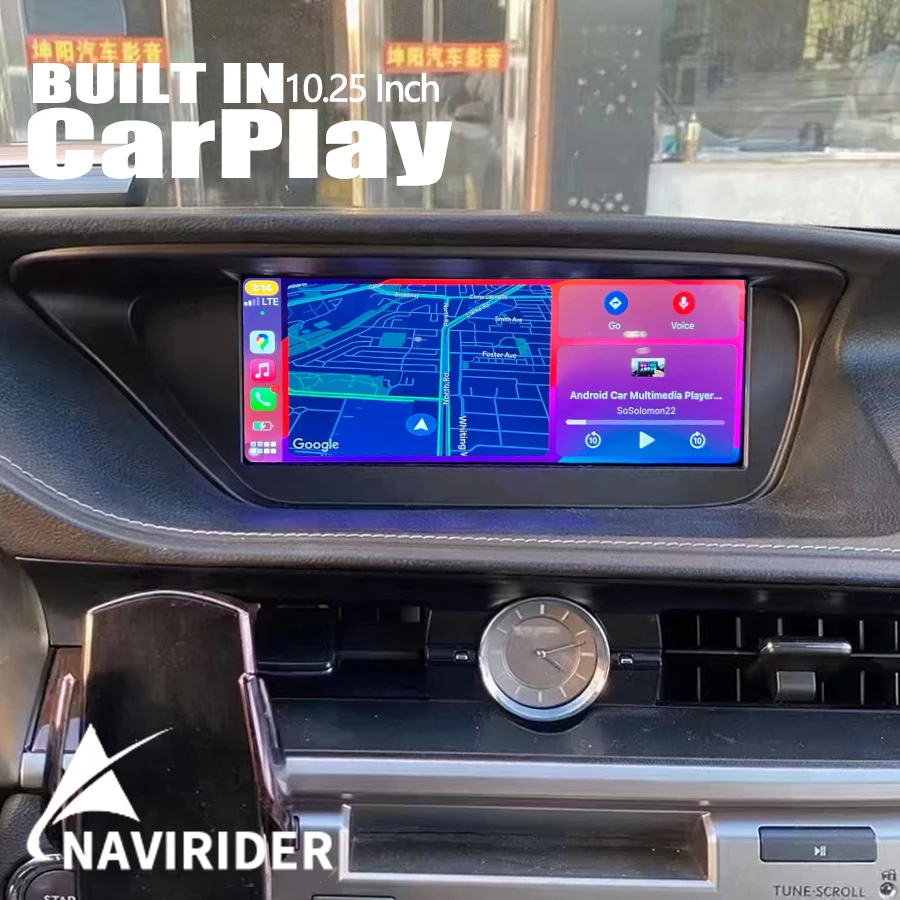 10.25inch Android 14 Screen For Lexus ES ES350 ES400 ES250 ES300h Carplay Stereo GPS Navigation Car Autoradio Multimedia Player