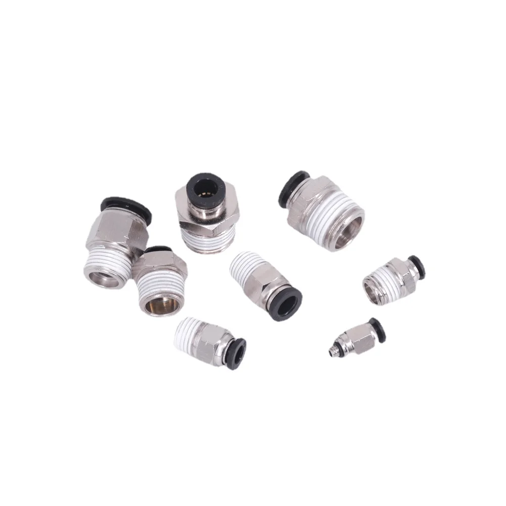 1/8" 1/4" 3/8" 1/2" NPT männlich weiblich 1/8" - 5/8" Zoll Rohr Außendurchmesser Winkelstück pneumatischer Push-to-Connect-Luftanschluss Schnellverschluss – Detail 7