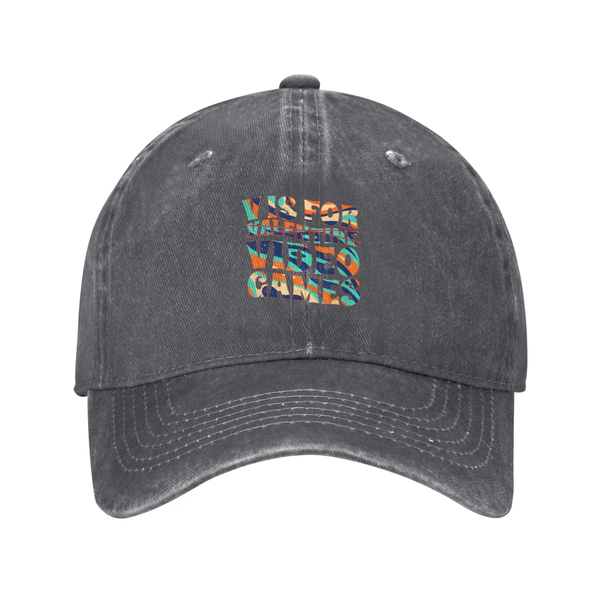 Fashion V is for video games baseball cap  Teenagers Men Hat