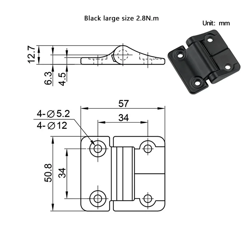 1 stks Zinklegering of Aluminium Constante Koppel Scharnier met Elke Stop Demping As Ingeindustriële Apparatuur Scharnier