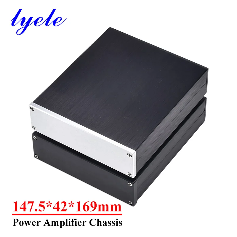 147.5*42*169mm All-aluminum Power Amplifier Chassis Silver Black Optional DIY Audio Amplifier Case Shell