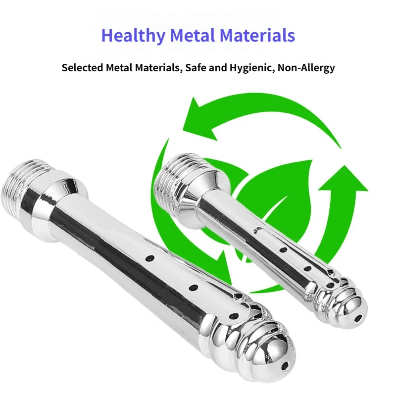 Portable Bathroom Accessories - 2pcs Set Stainless Steel Shower Head Pressurized Shower Head  Bathroom Handheld Shower Head Set view 2