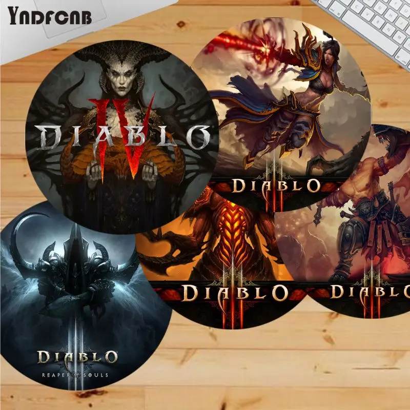 Karpet Mousepad Gaming Komputer PC Karet Diablo Favorit Saya untuk PC Laptop Notebook