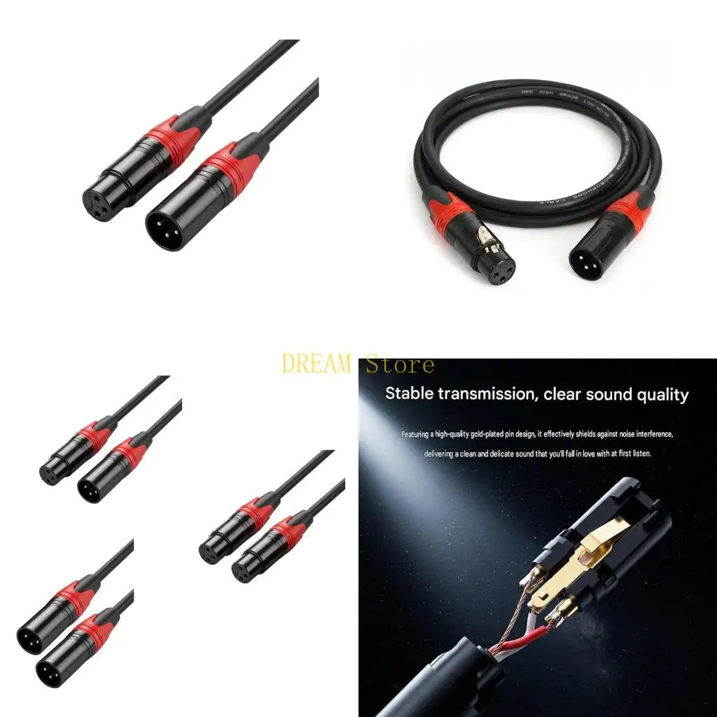 XLR Sound Cable with 3 Pin Firm Connectors for Stage and Booth Use Best Sale