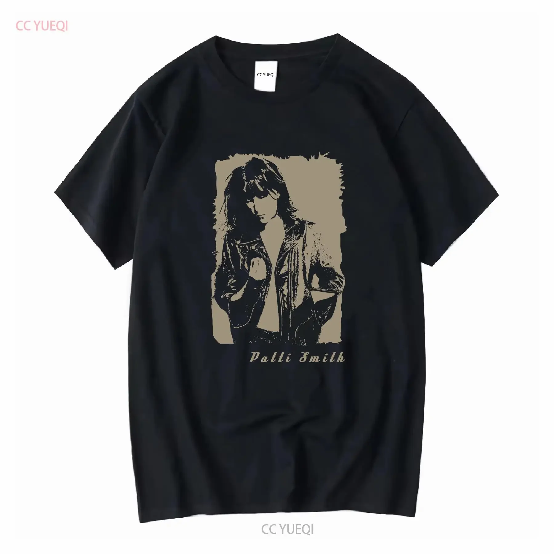 Patti Smith Heavy Cotton Black All Size Classic T Shirt AS035 long or short sleeves vintage Washed Comfortable Breathable