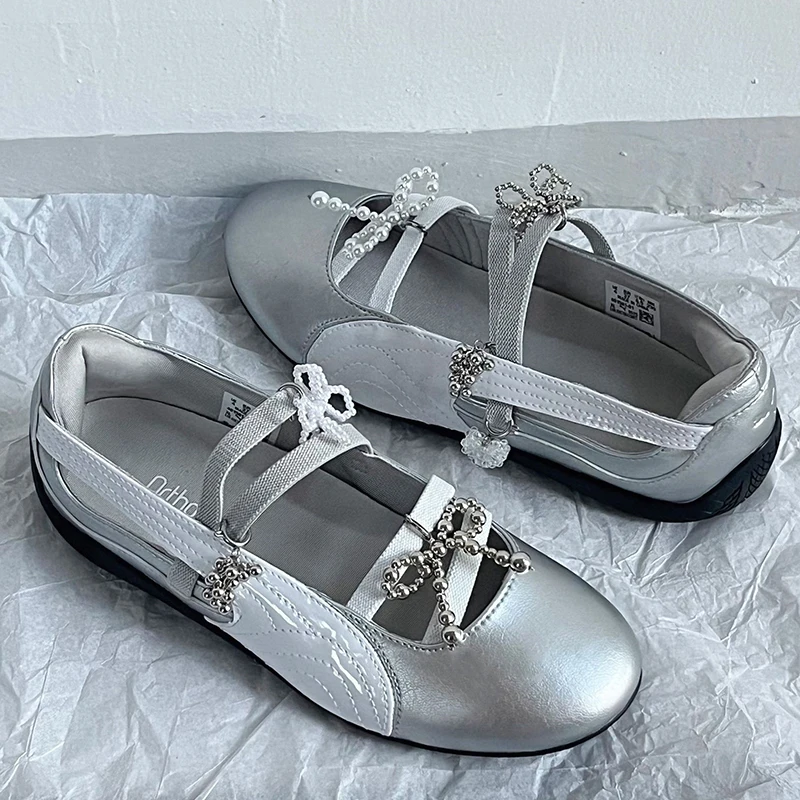 لؤلؤة القوس أربطة الحذاء سحر للأحذية الرياضية الزخرفية حذاء زهرة مشبك الأحذية الزخرفية الأزياء سحر الملحقات #4