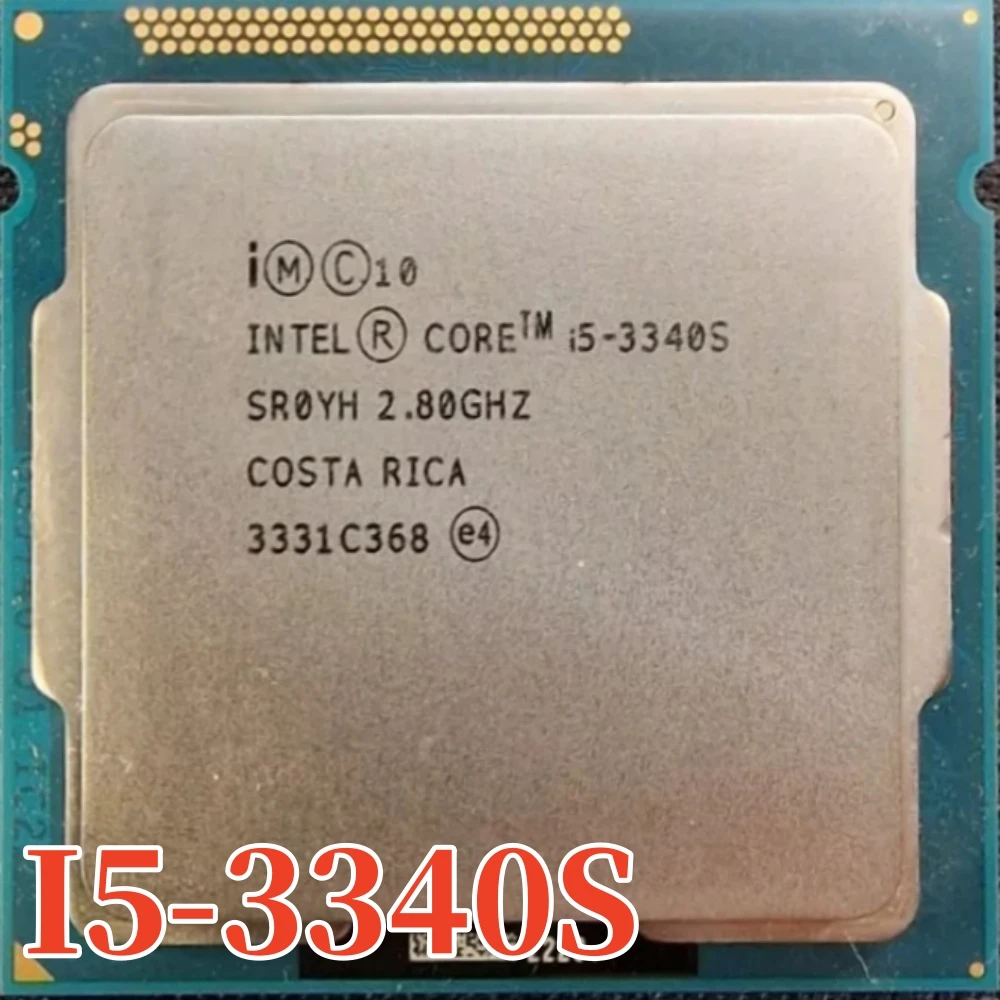 

Original Intel core I5-3340S 2.80GHz 6M LGA1155 65W desktop processor Dual Core CPU With HD Graphics I5 3340S Free shipping