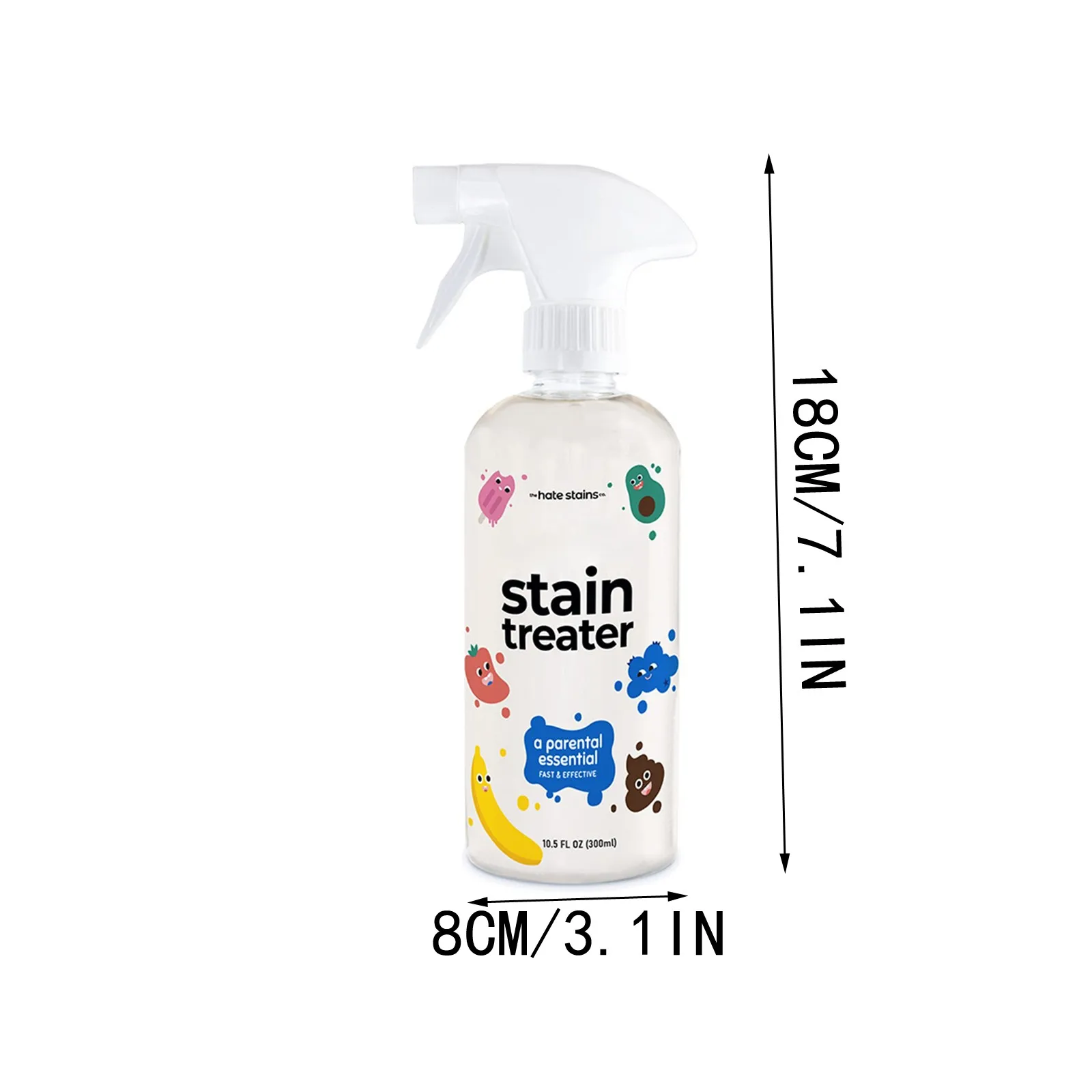 Stain Spray Stain Remover Old and new grease stains Coffee Shedding Clothes, Underwear, Fabric Decontamination spray 300ml