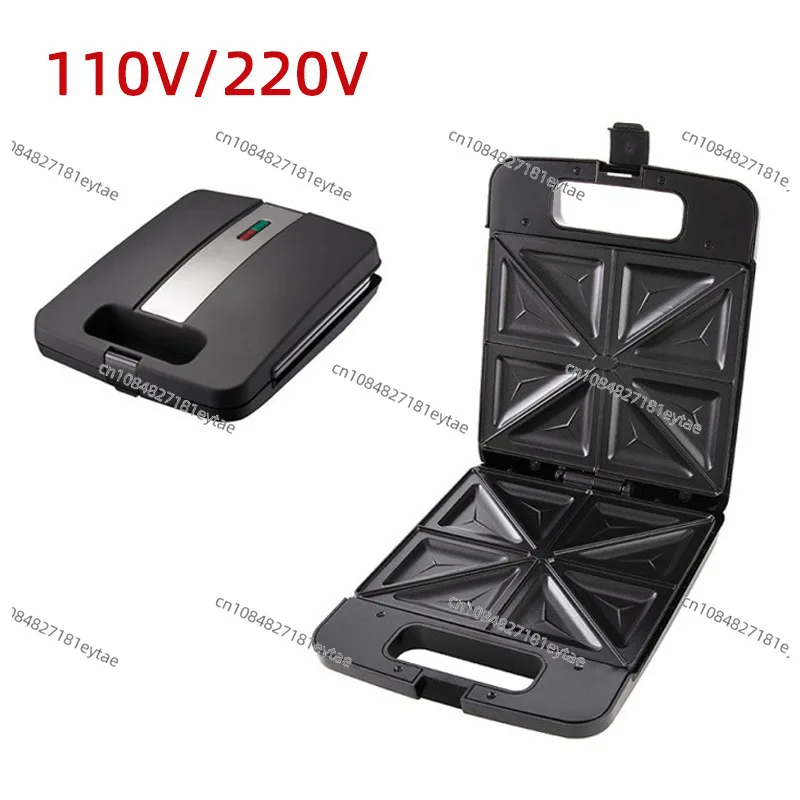 110V US Standard Large Capacity Triangle WaffleHousehold SandwichBreakfast Sandwich Maker Toaster
