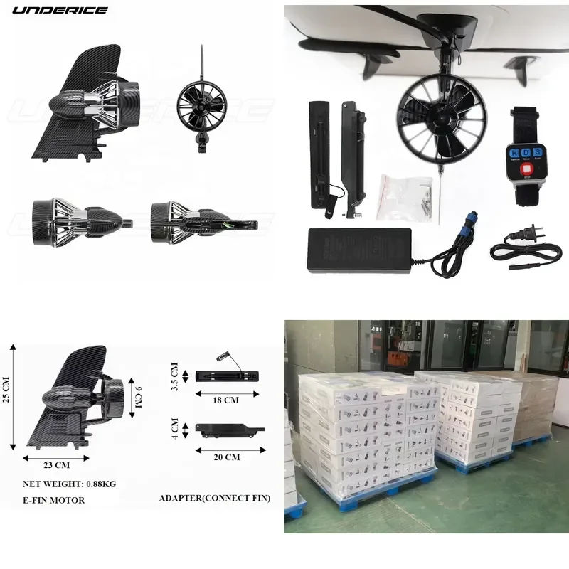 Newest Full Carbon Water Sports Electric Fin for Sup With Emergency Stop Switch