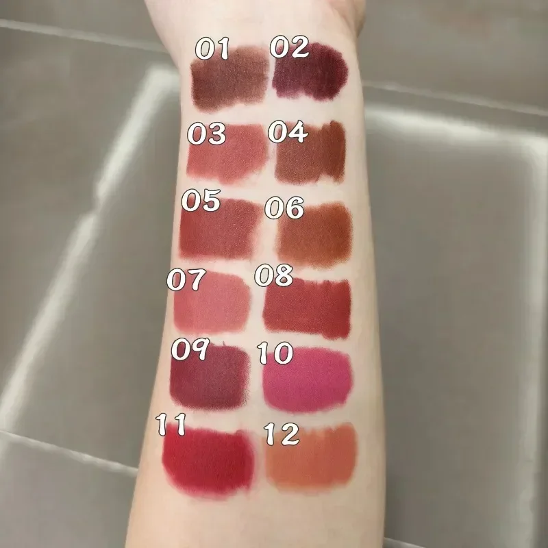 1PC Matte Lipstick Pen - Red Brown Contour Tint, Waterproof and Long-Lasting, Lipliner for All Skin Types, Charming Makeup
