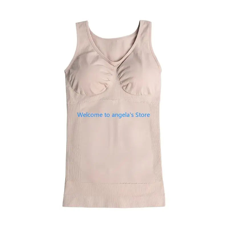 X4YC Shapewear Top Built in Bra Traceless Compressions Top Body Shaper Camisole