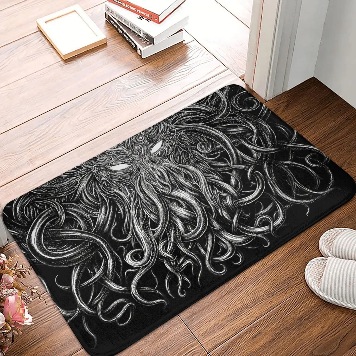 Cthulhu Mythos Anti-Slip Doormat Kitchen Mat The Sleeper Must Awaken Floor Carpet Entrance Door Rug Bedroom Decorative