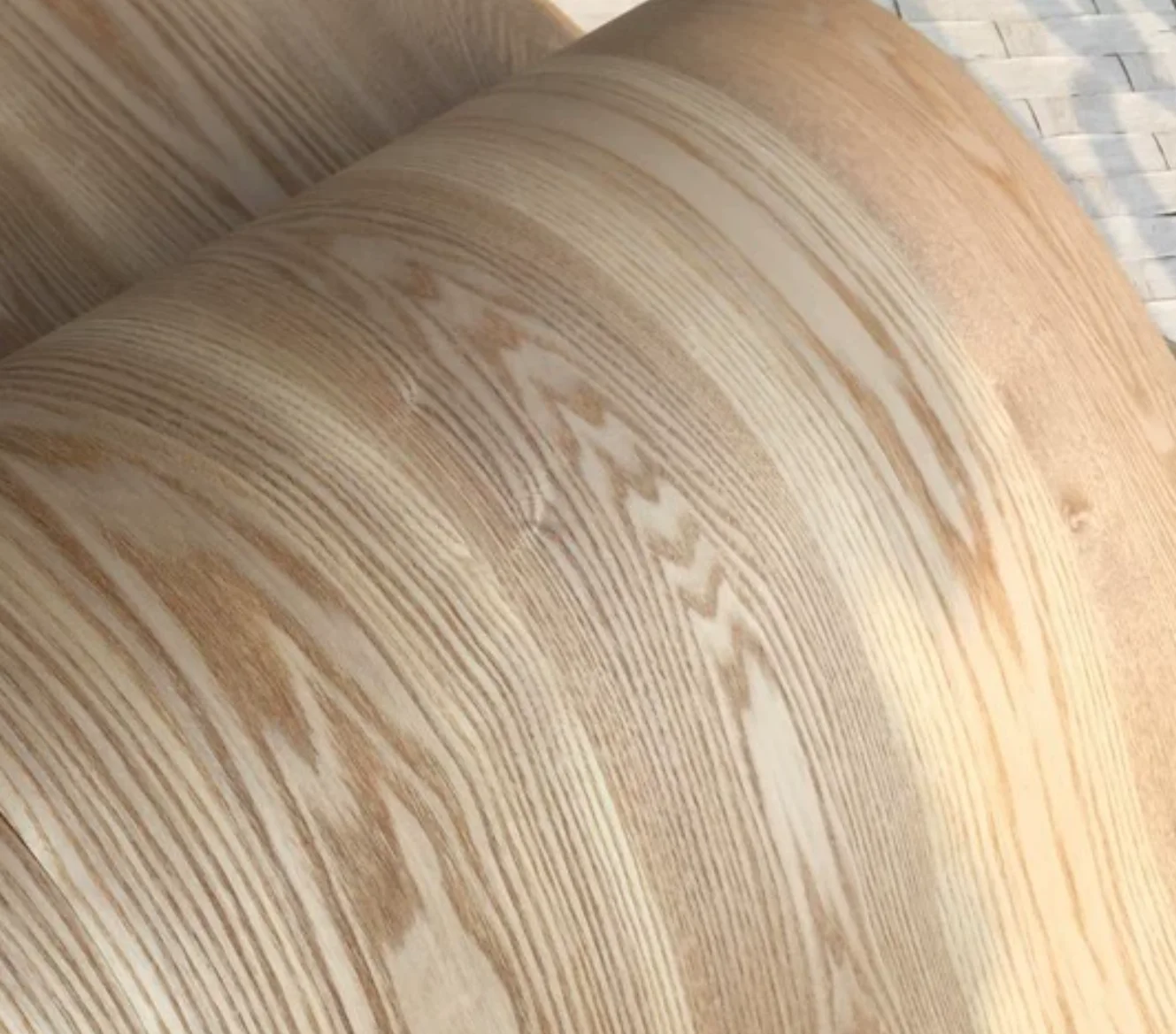 L:2.3meters Width:580mm T:0.25mm Vintage Fraxinus Mandshurica Random Texture Wood Veneer Sheets