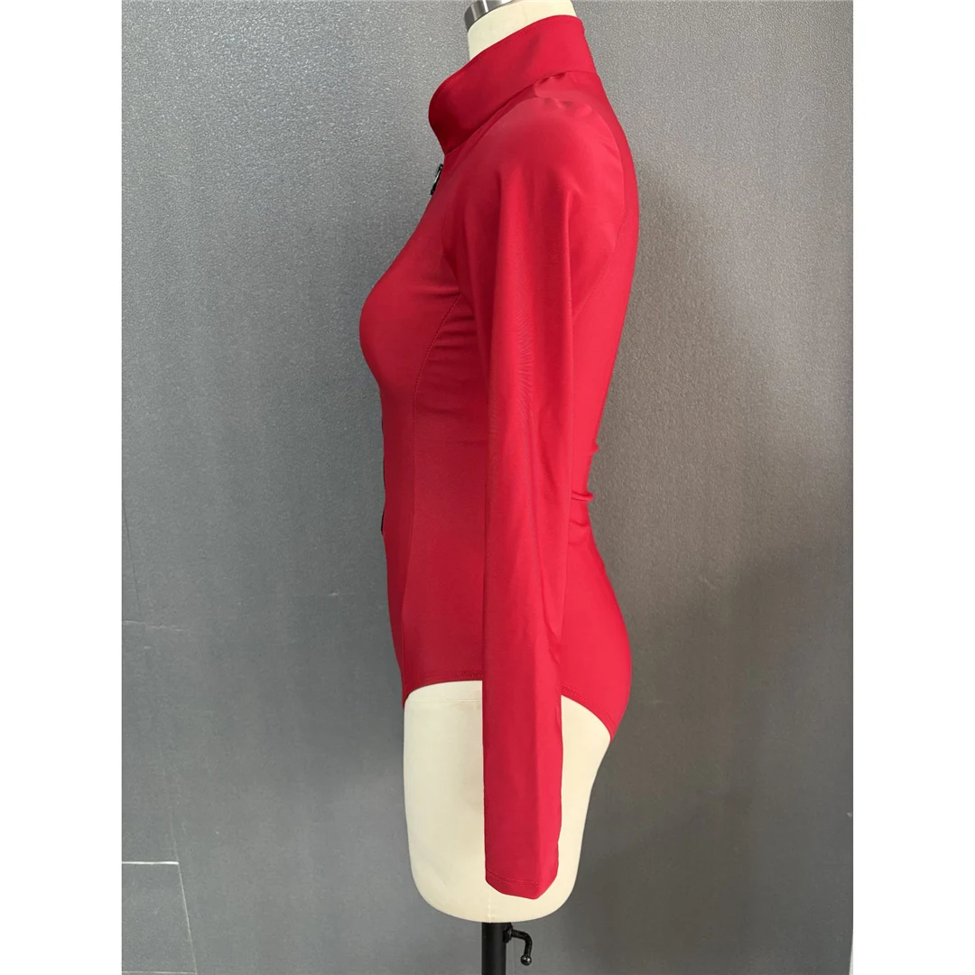 S - 2XL, 4 Farben, langärmelig, mit Reißverschluss, Surf-Rashguard, einteiliger Badeanzug, Damen-Badebekleidung, Badeanzug für Frauen, Badebekleidung, Schwimmanzug V6266 – Detail 25