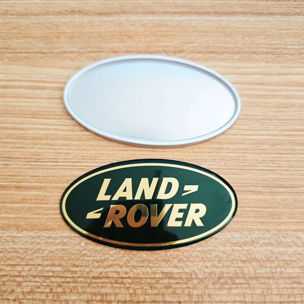 2pcs 3D Logo Land Rover Emblem Car Front Hood Sticker Rear Trunk Badge For Land Rover Range Rover Freelander Discovery Defender