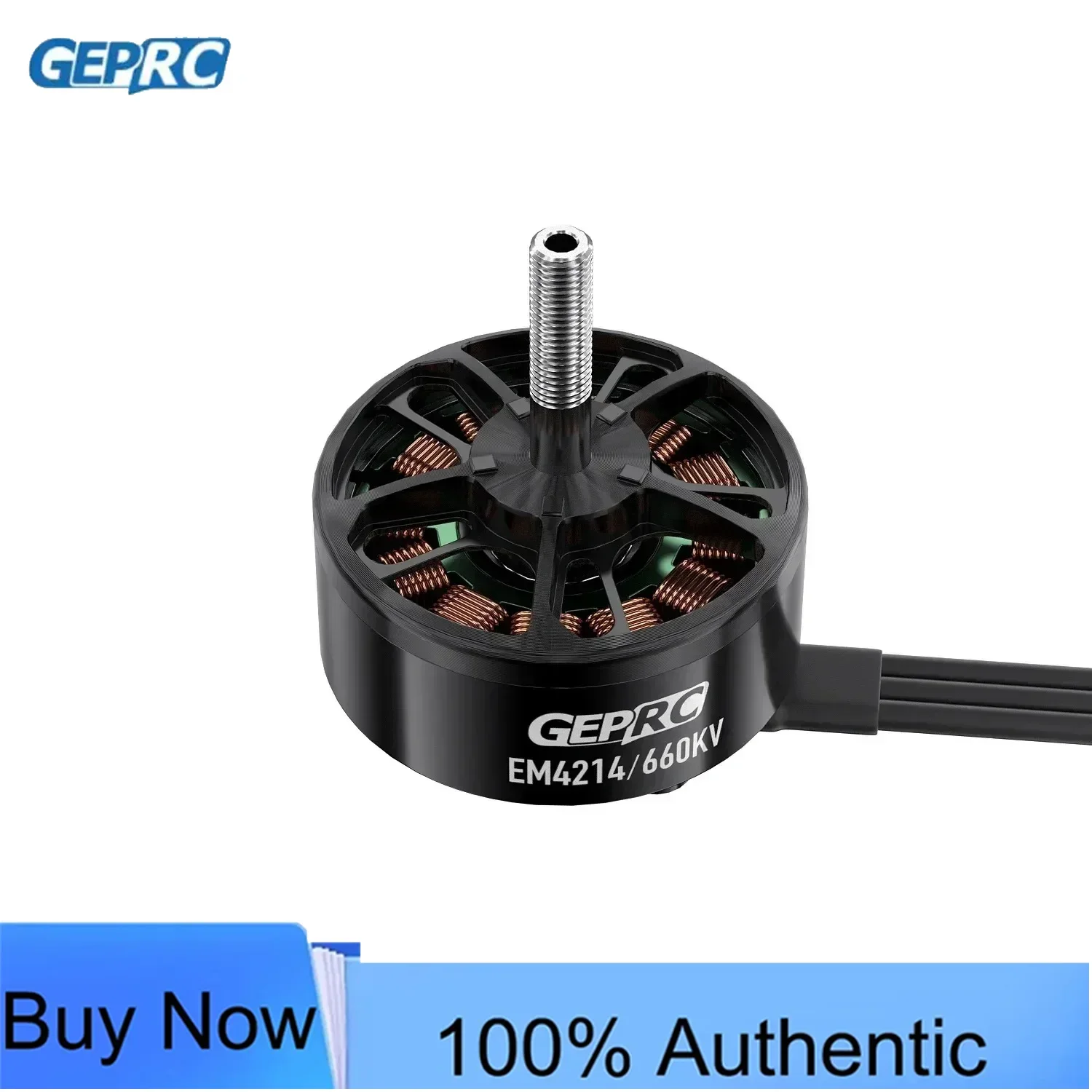 GEPRC EM4214 660KV Motor 80A-100A Brushless 25.2V Black Motor for 12-14 inch Long-Range FPV RacingDrone Multicopter RC Tools