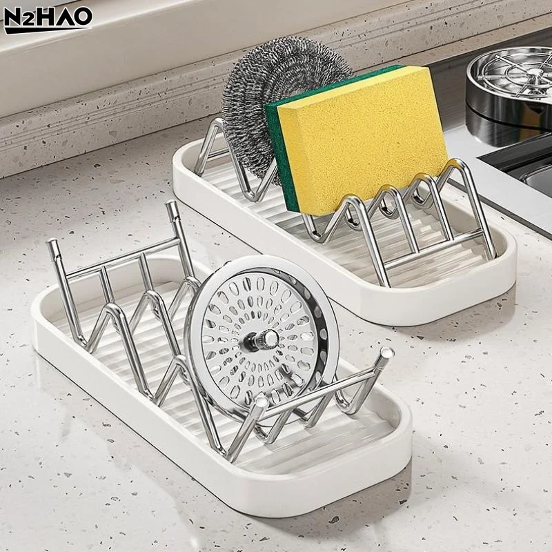 Stainless Steel Soap Rack Drainage Soap Tray Multifunctional Bathroom Storage Rack Bathroom Draining Box Simple Soap Storage Box