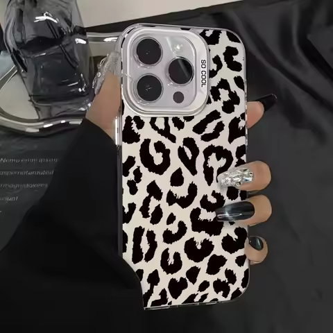 Luxury Leopard Case For Tecno Camon 20 20s Pro Camon 30 4G 5G Pop7 8 Itel P55 Phone Case Silicone Shockproof IMD Protect Cover