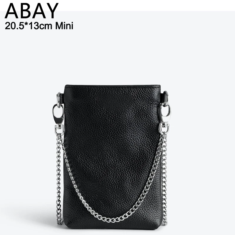 Classic Women Shoulder Bags PU Material Handbag Ultrathin Square Phone Designer Brand Sunny Metal Chain Strap Crossbody Bag