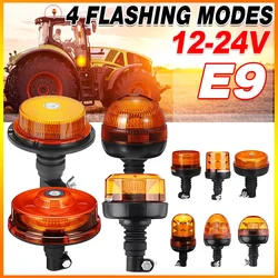 12V 24V LED Vehicle Warning Emergency Strobe Light Flashing Beacon Rotating Signal Lamp Truck Tractor Accessories Waterproof