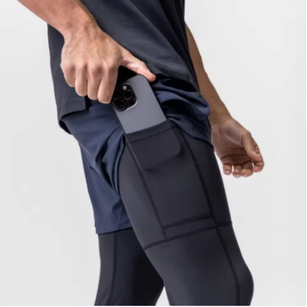 2025 Estate Nuovi uomini pantaloni corti Pantaloncini 2 in 1 Pantaloncini casual Jogger da strada Allenamento fitness Pantaloncini da uomo da corsa traspiranti ad asciugatura rapida