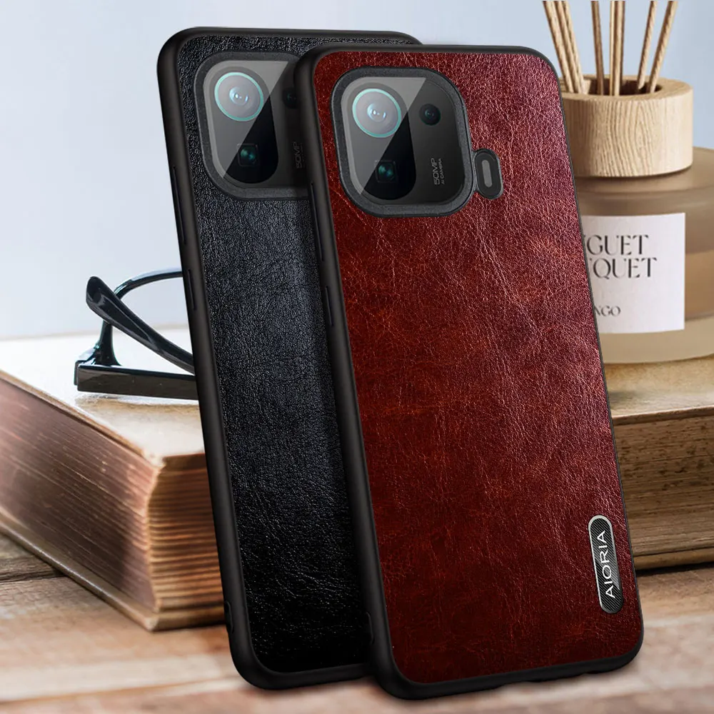 Case for Xiaomi Mi 11 Pro Lite Ultra 5G wood Like soft TPU silicone PC wood pattern PU leather skin covers for Xiaomi Mi 11 Pro