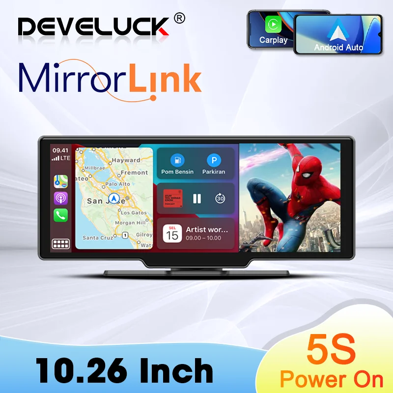 Develuck Official-website 10.26'' Carplay Screen Car Radio Multimedia Video Player For Audi Toyota Mazda Nissan Chevrolet Ford