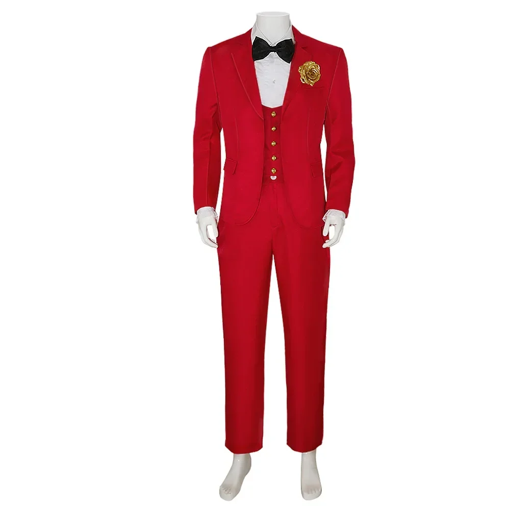 Adult Black White Striped Costume For Men Suit Plus Size Halloween Cosplay Costume