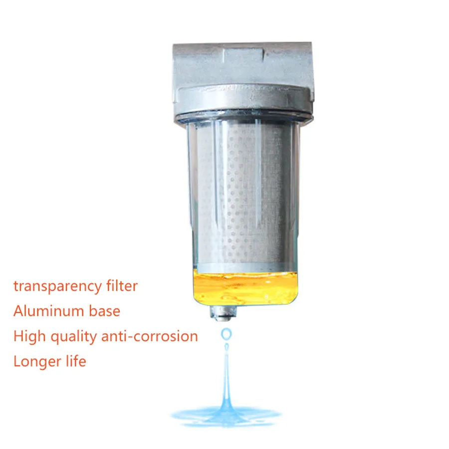 Filling Machine Diesel Gasoline Kerosene Transparent Filter Oil Water Separator 1 Inch Filter