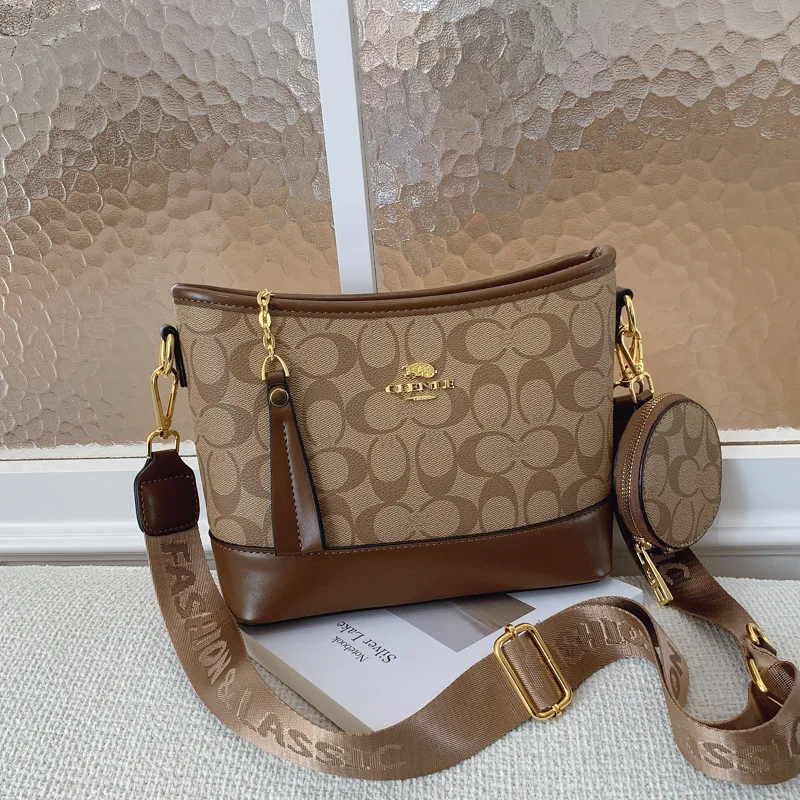 Classic style large capacity mother-and-daughter bag design style CLENIE retro design style headphone bag shoulder-slung small b