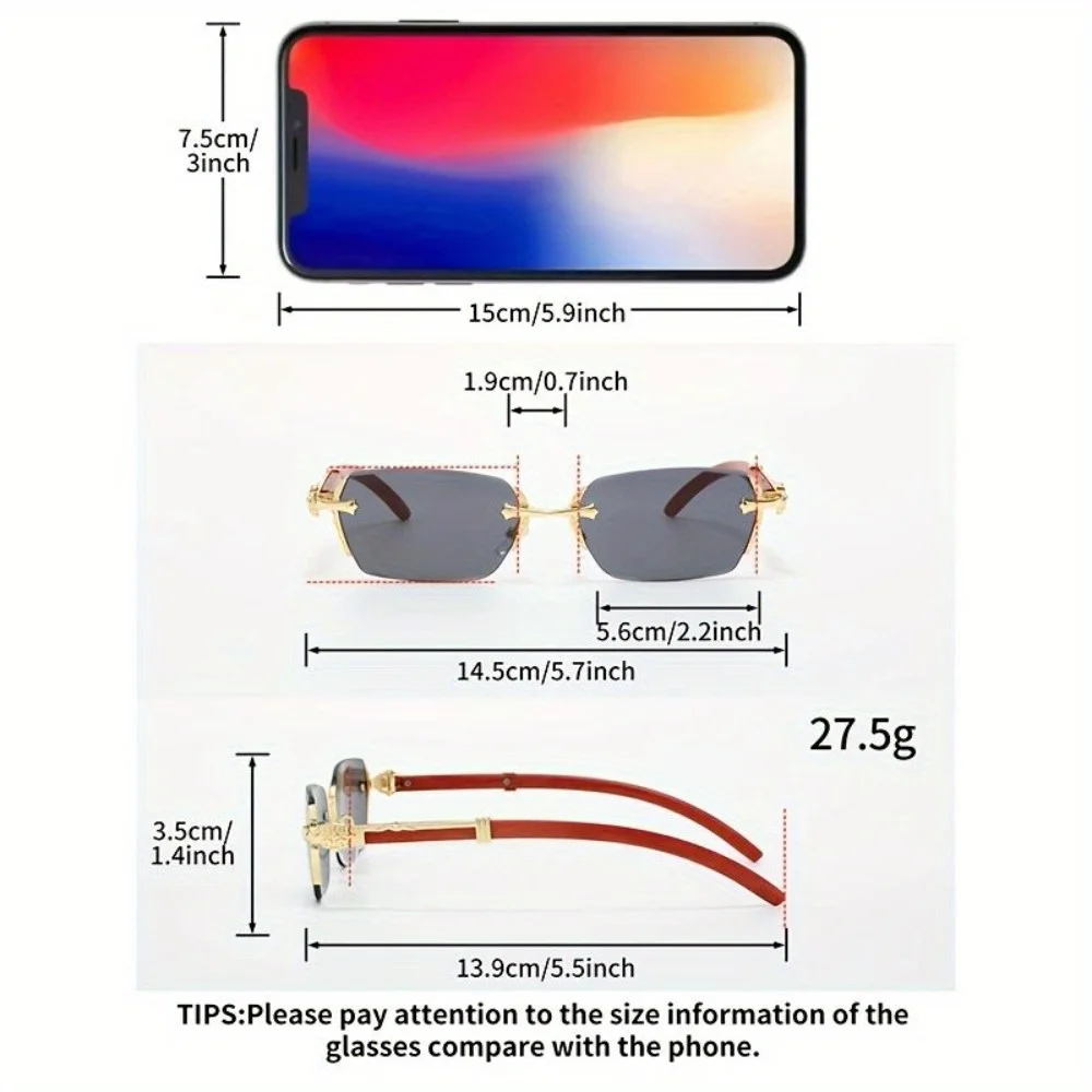 قطعة واحدة من النظارات الشمسية بدون إطار، مناسبة لكل من الرجال والنساء، متوفرة بألوان متعددة، ومثالية للارتداء اليومي #2